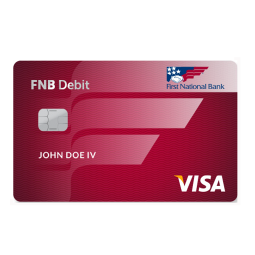 FNB Bank Visa Debit Card - USA