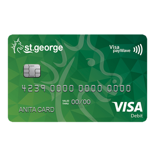 St George Vertigo Visa Debit Card - AU