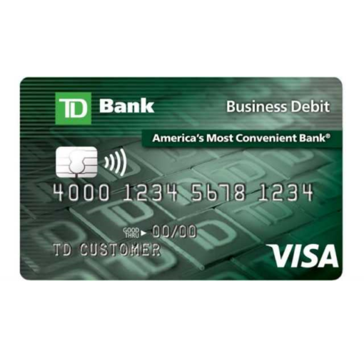 TD Bank Business Visa Debit Card