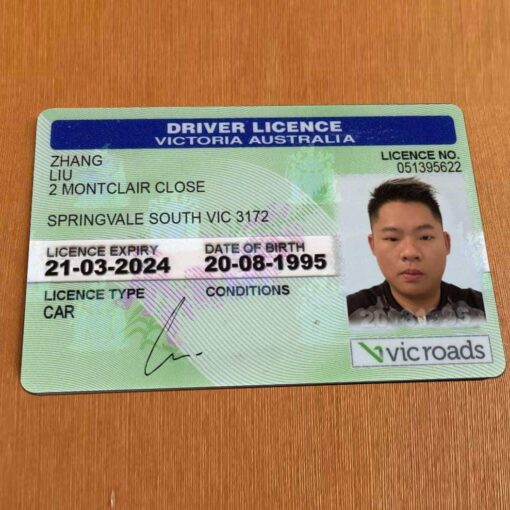 Australian Drivers License Scans 2023